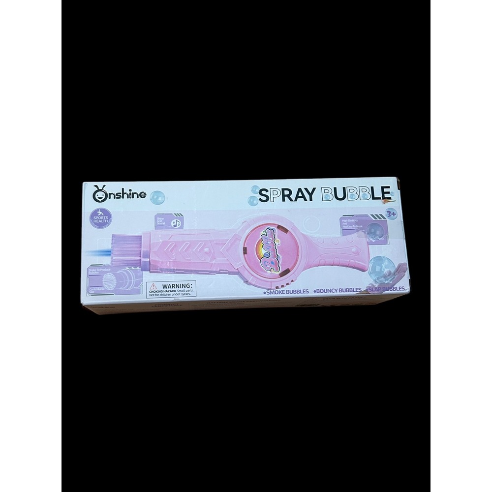 Onshine Spray Bubble Toy Pink Bubble Sword with Lights and Sound Model 9272